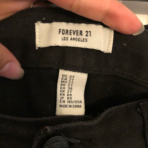 Forever 21 Black with Lace shorts - Picture 2 of 2